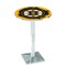 Holland Bar Stool Co 42" Chrome Boston Bruins Pub Table L217C4228BosBru - alternate 1